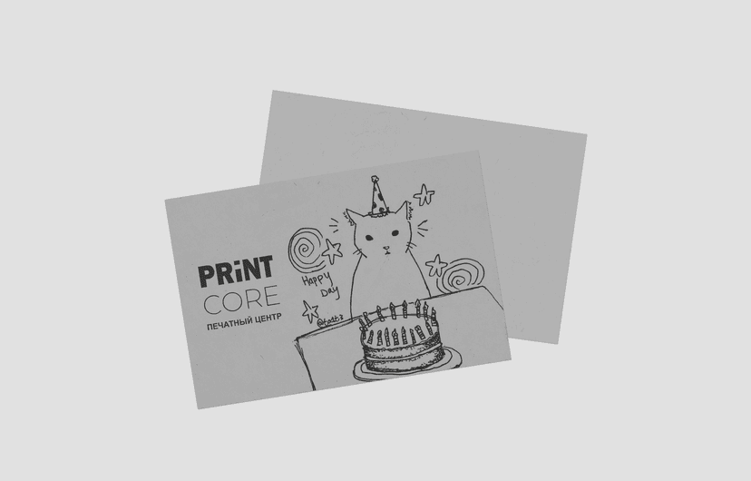 Открытки на черной, темной бумаге