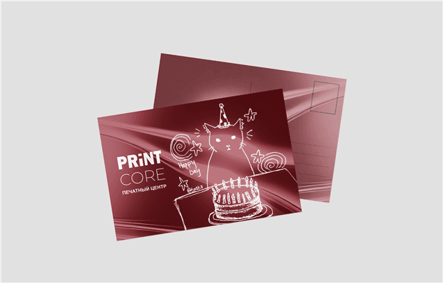 Открытки ламинированные